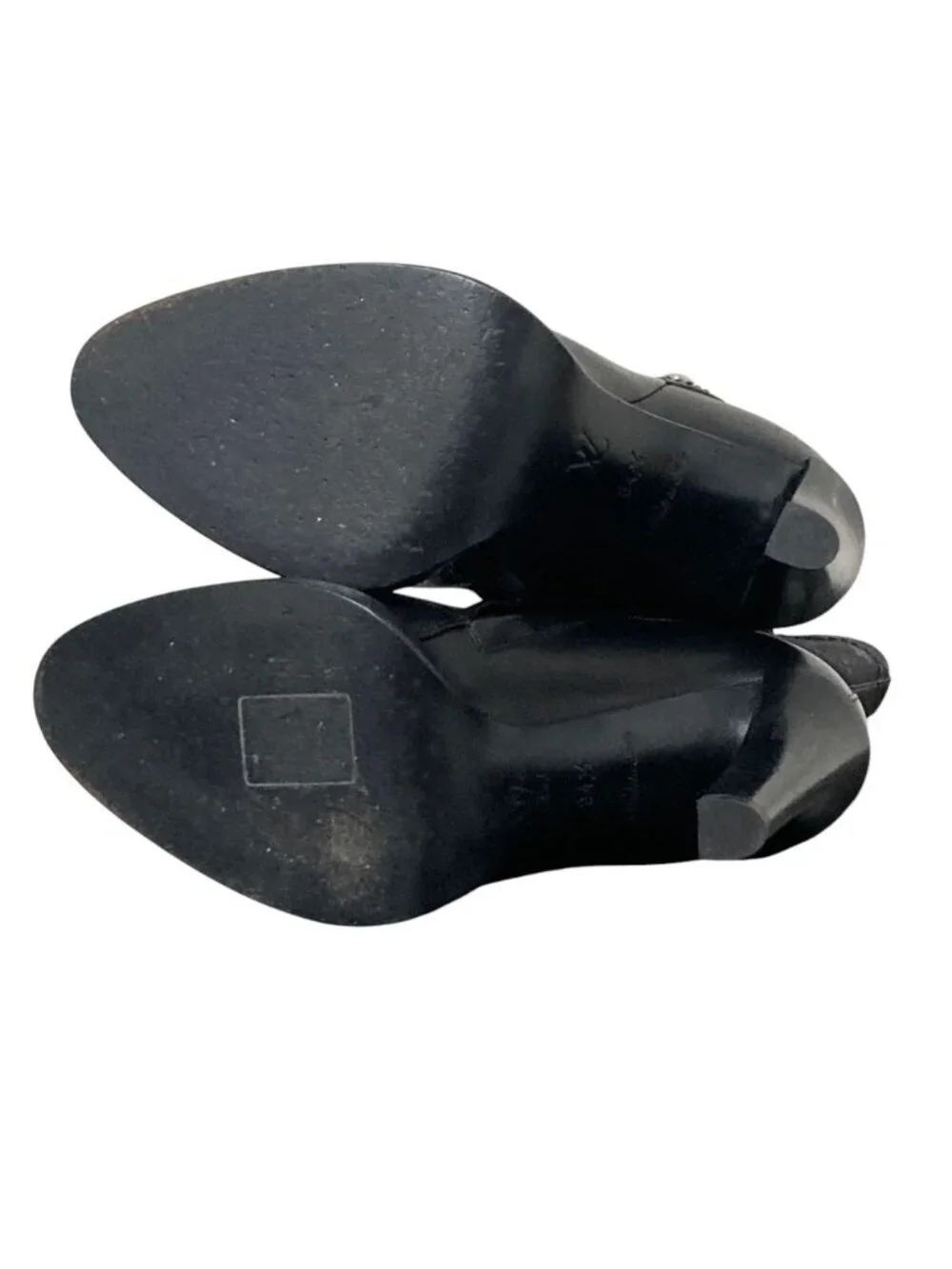 Louis Vuitton Monogram Mini Leather Trim Side Zip Short Boots Black